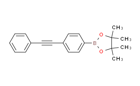 CAS No. 1190376-20-5, 4,4,5,5-Tetramethyl-2-(4-(phenylethynyl)phenyl)-1,3,2-dioxaborolane