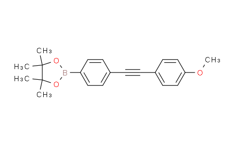 CAS No. 1190376-24-9, 2-[4-(4-Methoxy-phenylethynyl)-phenyl]-4,4,5,5-tetramethyl-[1,3,2]dioxaborolane