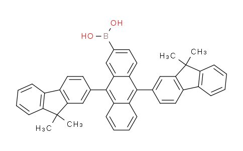 CAS No. 1191076-27-3, (9,10-Bis(9,9-dimethyl-9H-fluoren-2-yl)anthracen-2-yl)boronic acid