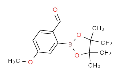 CAS No. 1196474-59-5, 4-Methoxy-2-(4,4,5,5-tetramethyl-1,3,2-dioxaborolan-2-yl)benzaldehyde