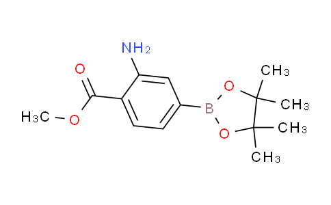 CAS No. 1198615-60-9, Methyl 2-amino-4-(4,4,5,5-tetramethyl-1,3,2-dioxaborolan-2-yl)benzoate