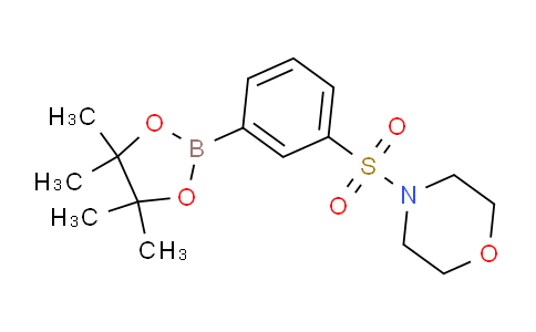 CAS No. 1198804-92-0, 4-((3-(4,4,5,5-Tetramethyl-1,3,2-dioxaborolan-2-yl)phenyl)sulfonyl)morpholine