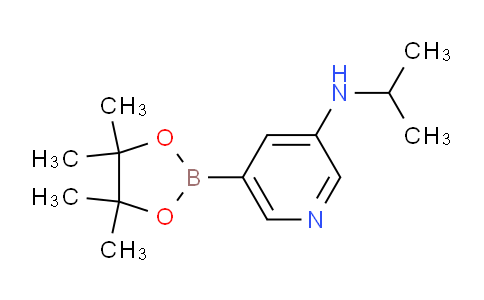 CAS No. 1201644-38-3, N-Isopropyl-5-(4,4,5,5-tetramethyl-1,3,2-dioxaborolan-2-yl)pyridin-3-amine