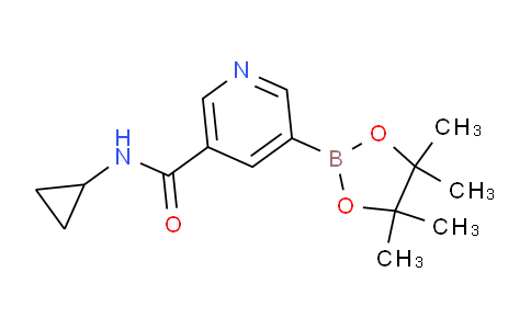 CAS No. 1201644-52-1, N-cyclopropyl-5-(4,4,5,5-tetramethyl-1,3,2-dioxaborolan-2-yl)nicotinamide