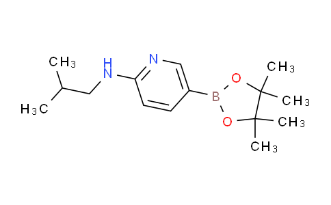 CAS No. 1202805-25-1, N-(2-Methylpropyl)-5-(tetramethyl-1,3,2-dioxaborolan-2-yl)pyridin-2-amine