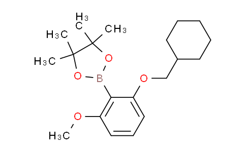 CAS No. 1204580-87-9, 2-(2-(Cyclohexylmethoxy)-6-methoxyphenyl)-4,4,5,5-tetramethyl-1,3,2-dioxaborolane