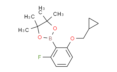 CAS No. 1204580-88-0, 2-(2-(Cyclopropylmethoxy)-6-fluorophenyl)-4,4,5,5-tetramethyl-1,3,2-dioxaborolane
