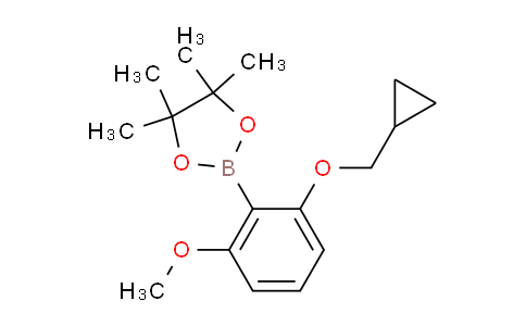 CAS No. 1204580-89-1, 2-(2-(Cyclopropylmethoxy)-6-methoxyphenyl)-4,4,5,5-tetramethyl-1,3,2-dioxaborolane