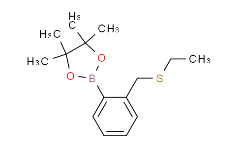 CAS No. 121114-64-5, 2-(2-((Ethylthio)methyl)phenyl)-4,4,5,5-tetramethyl-1,3,2-dioxaborolane