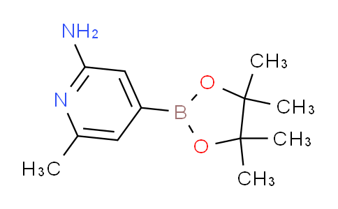 CAS No. 1214242-09-7, 6-Methyl-4-(4,4,5,5-tetramethyl-1,3,2-dioxaborolan-2-yl)pyridin-2-amine
