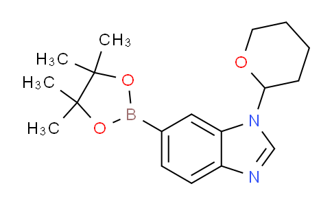 CAS No. 1214899-86-1, 1-(Tetrahydro-2H-pyran-2-yl)-6-(4,4,5,5-tetramethyl-1,3,2-dioxaborolan-2-yl)-1H-benzo[d]imidazole