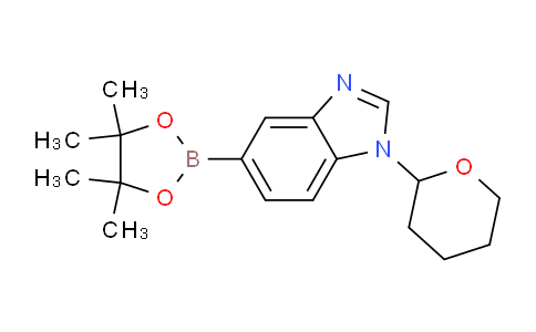 CAS No. 1214899-87-2, 1-(Tetrahydro-2H-pyran-2-yl)-5-(4,4,5,5-tetramethyl-1,3,2-dioxaborolan-2-yl)-1H-benzo[d]imidazole