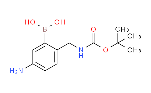 CAS No. 1217500-85-0, (5-Amino-2-(((tert-butoxycarbonyl)amino)methyl)phenyl)boronic acid