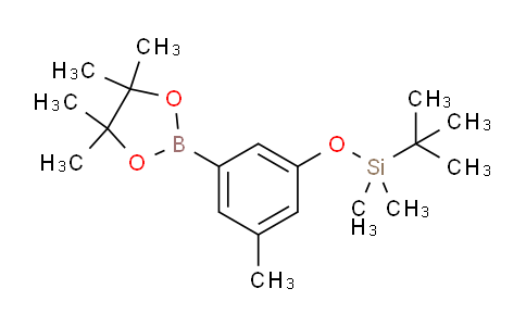 CAS No. 1218789-84-4, tert-Butyldimethyl(3-methyl-5-(4,4,5,5-tetramethyl-1,3,2-dioxaborolan-2-yl)phenoxy)silane