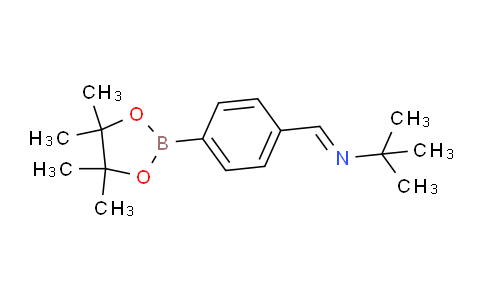 CAS No. 1218790-47-6, 2-Methyl-N-(4-(4,4,5,5-tetramethyl-1,3,2-dioxaborolan-2-yl)benzylidene)propan-2-amine