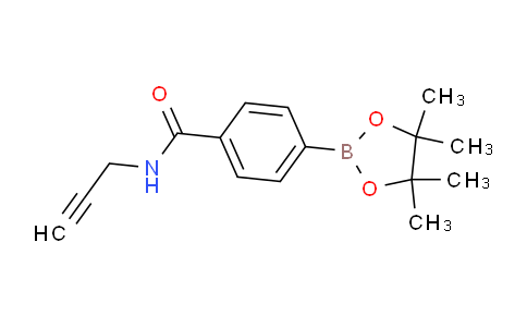 CAS No. 1218790-49-8, N-(Prop-2-yn-1-yl)-4-(tetramethyl-1,3,2-dioxaborolan-2-yl)benzamide