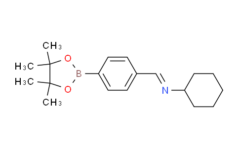 CAS No. 1218790-50-1, N-(4-(4,4,5,5-Tetramethyl-1,3,2-dioxaborolan-2-yl)benzylidene)cyclohexanamine