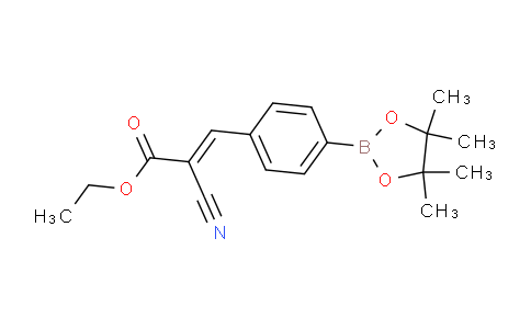 CAS No. 1218790-51-2, 2-Cyano-3-[4-(4,4,5,5-tetramethyl-[1,3,2]dioxa-borolan-2-yl)-phenyl]-acrylic acid ethyl ester