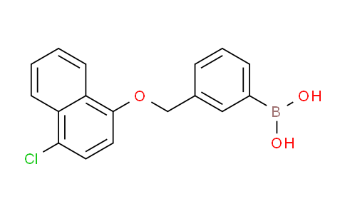 CAS No. 1218790-90-9, (3-(((4-Chloronaphthalen-1-yl)oxy)methyl)phenyl)boronic acid