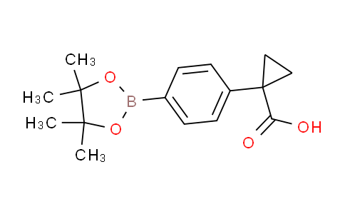 CAS No. 1218790-98-7, 1-(4-(4,4,5,5-Tetramethyl-1,3,2-dioxaborolan-2-yl)phenyl)cyclopropanecarboxylic acid
