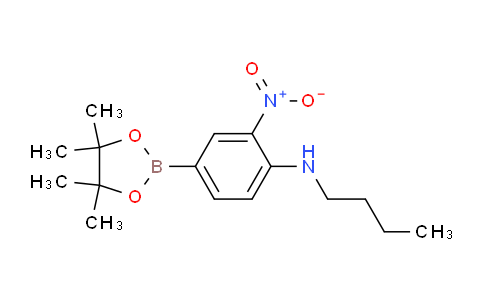 CAS No. 1218791-22-0, N-Butyl-2-nitro-4-(4,4,5,5-tetramethyl-1,3,2-dioxaborolan-2-yl)aniline