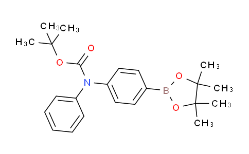 CAS No. 1218791-29-7, tert-Butyl phenyl(4-(4,4,5,5-tetramethyl-1,3,2-dioxaborolan-2-yl)phenyl)carbamate