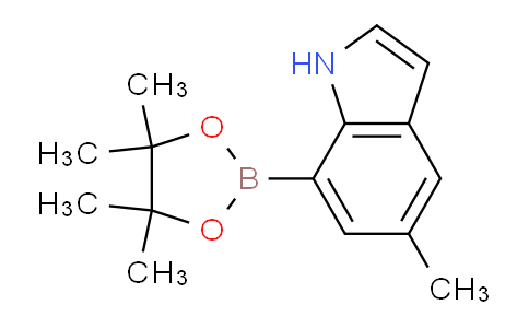 CAS No. 1219637-77-0, 5-Methyl-7-(4,4,5,5-tetramethyl-1,3,2-dioxaborolan-2-yl)-1H-indole