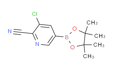 CAS No. 1220219-63-5, 3-Chloro-5-(4,4,5,5-tetramethyl-1,3,2-dioxaborolan-2-yl)picolinonitrile