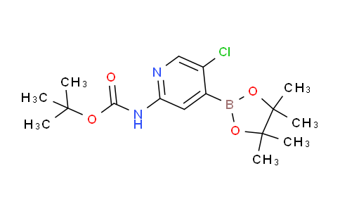 CAS No. 1222522-39-5, tert-Butyl (5-chloro-4-(4,4,5,5-tetramethyl-1,3,2-dioxaborolan-2-yl)pyridin-2-yl)carbamate