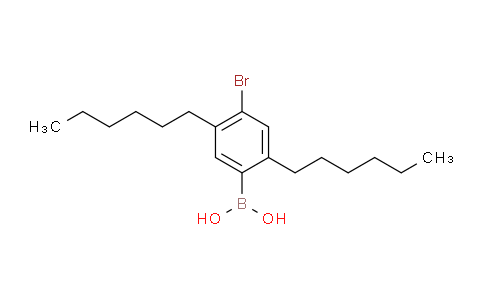 CAS No. 122465-86-5, (4-Bromo-2,5-dihexylphenyl)boronic acid