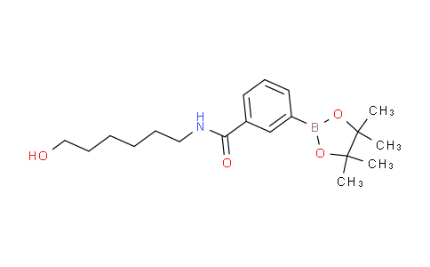 CAS No. 1227098-70-5, N-(6-Hydroxyhexyl)-3-(4,4,5,5-tetramethyl-1,3,2-dioxaborolan-2-yl)benzamide