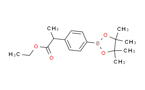 CAS No. 1228690-28-5, Ethyl 2-(4-(4,4,5,5-tetramethyl-1,3,2-dioxaborolan-2-yl)phenyl)propanoate