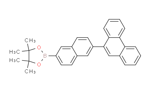CAS No. 1229235-82-8, 4,4,5,5-Tetramethyl-2-(6-(phenanthren-9-yl)naphthalen-2-yl)-1,3,2-dioxaborolane