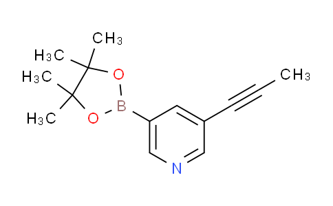 CAS No. 1231934-45-4, 3-(Prop-1-yn-1-yl)-5-(4,4,5,5-tetramethyl-1,3,2-dioxaborolan-2-yl)pyridine