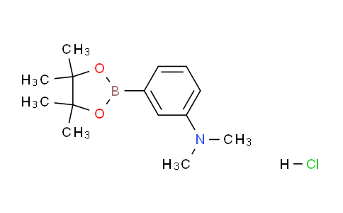 CAS No. 1231967-65-9, N,N-Dimethyl-3-(4,4,5,5-tetramethyl-1,3,2-dioxaborolan-2-yl)aniline hydrochloride