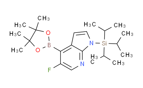 CAS No. 1241950-72-0, 5-Fluoro-4-(4,4,5,5-tetramethyl-1,3,2-dioxaborolan-2-yl)-1-(triisopropylsilyl)-1H-pyrrolo[2,3-b]pyridine