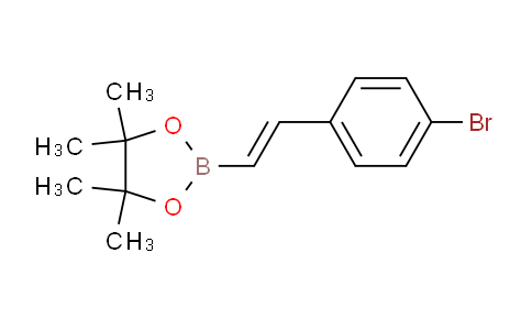 CAS No. 1242770-51-9, (E)-2-(4-Bromostyryl)-4,4,5,5-tetramethyl-1,3,2-dioxaborolane