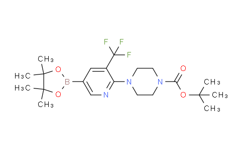 CAS No. 1246372-73-5, tert-Butyl 4-(5-(4,4,5,5-tetramethyl-1,3,2-dioxaborolan-2-yl)-3-(trifluoromethyl)pyridin-2-yl)piperazine-1-carboxylate