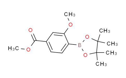 CAS No. 1246765-32-1, Methyl 3-methoxy-4-(4,4,5,5-tetramethyl-1,3,2-dioxaborolan-2-yl)benzoate