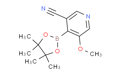 DY705590 | 1247726-68-6 | 5-Methoxy-4-(4,4,5,5-tetramethyl-1,3,2-dioxaborolan-2-yl)nicotinonitrile