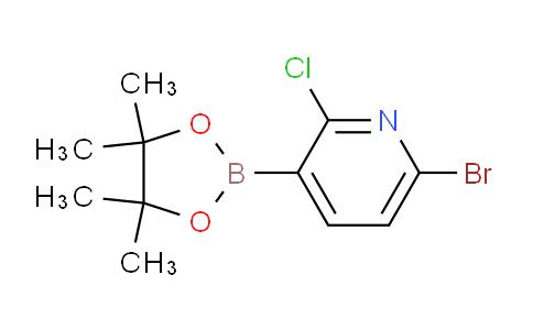 CAS No. 1247726-85-7, 6-Bromo-2-chloro-3-(4,4,5,5-tetramethyl-1,3,2-dioxaborolan-2-yl)pyridine