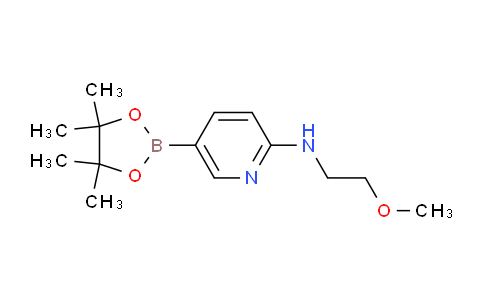CAS No. 1251949-08-2, N-(2-Methoxyethyl)-5-(4,4,5,5-tetramethyl-1,3,2-dioxaborolan-2-yl)pyridin-2-amine