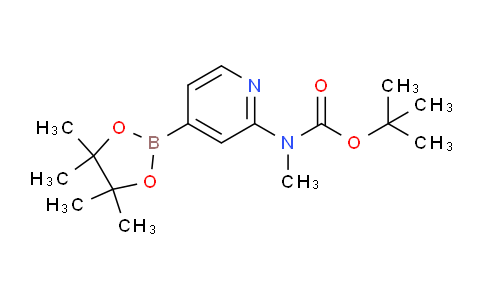 CAS No. 1254381-09-3, tert-Butyl methyl(4-(4,4,5,5-tetramethyl-1,3,2-dioxaborolan-2-yl)pyridin-2-yl)carbamate