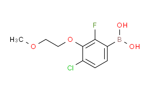 CAS No. 1256346-26-5, (4-Chloro-2-fluoro-3-(2-methoxyethoxy)phenyl)boronic acid
