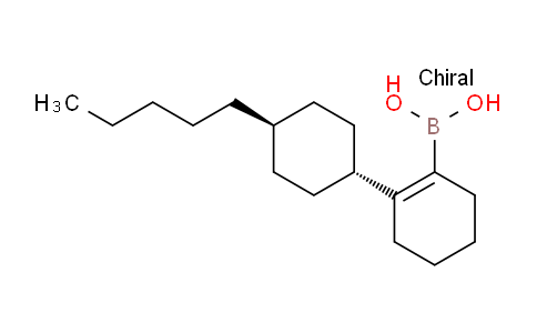 CAS No. 1256346-33-4, (trans-4'-Pentyl-[1,1'-bi(cyclohexan)]-1-en-2-yl)boronic acid