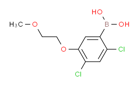 CAS No. 1256354-89-8, (2,4-Dichloro-5-(2-methoxyethoxy)phenyl)boronic acid