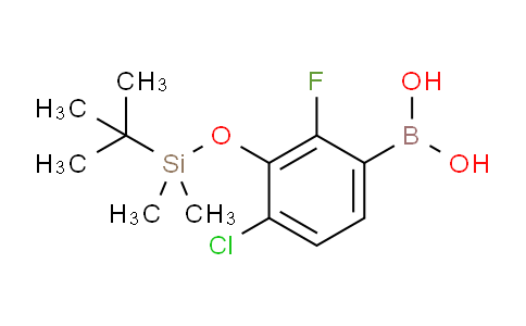 CAS No. 1256354-94-5, (3-((tert-Butyldimethylsilyl)oxy)-4-chloro-2-fluorophenyl)boronic acid