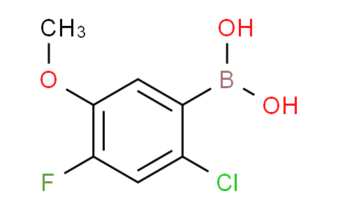 CAS No. 1256355-46-0, (2-Chloro-4-fluoro-5-methoxyphenyl)boronic acid