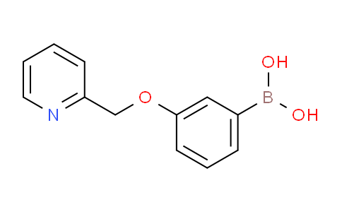 CAS No. 1256355-50-6, (3-(Pyridin-2-ylmethoxy)phenyl)boronic acid