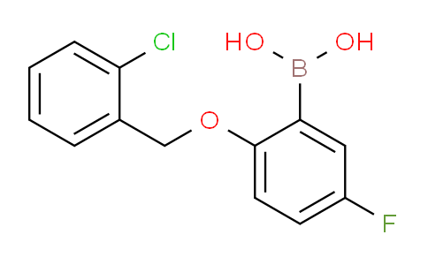 CAS No. 1256355-80-2, 2-(2-Chlorophenylmethoxy)-5-fluorophenylboronic acid